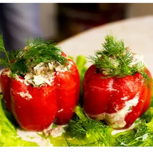 Peppers stuffed with Slavic