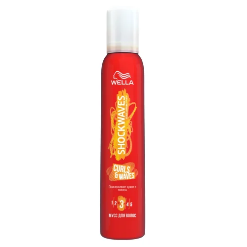 Hair Mousse Shockwaves for Creation of Kudrey and Locks, 200 ml