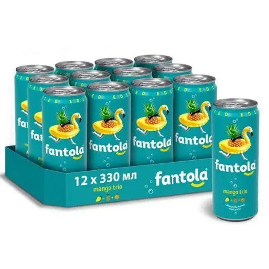 Лимонад «Фантола манго трио» 0,33 л ж/б