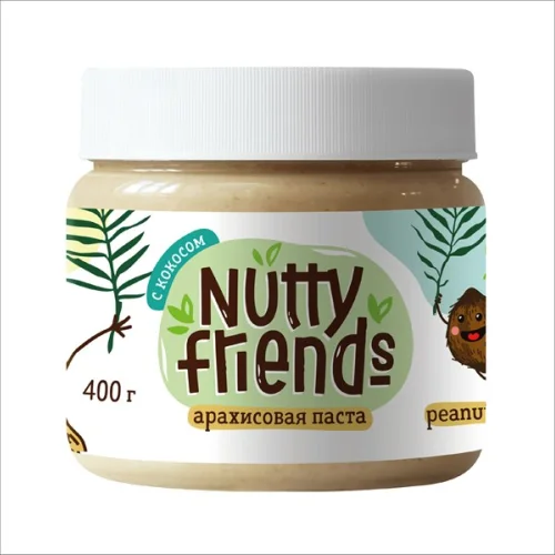 Арахисовая паста Nutty friends С кокосом, 400г