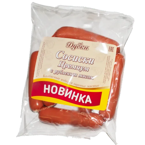 Premium sausages with chopped meat Dubka