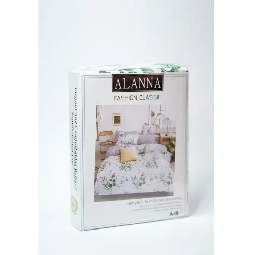 Bed linen «Alanna« Fashion Classic White with a drawing