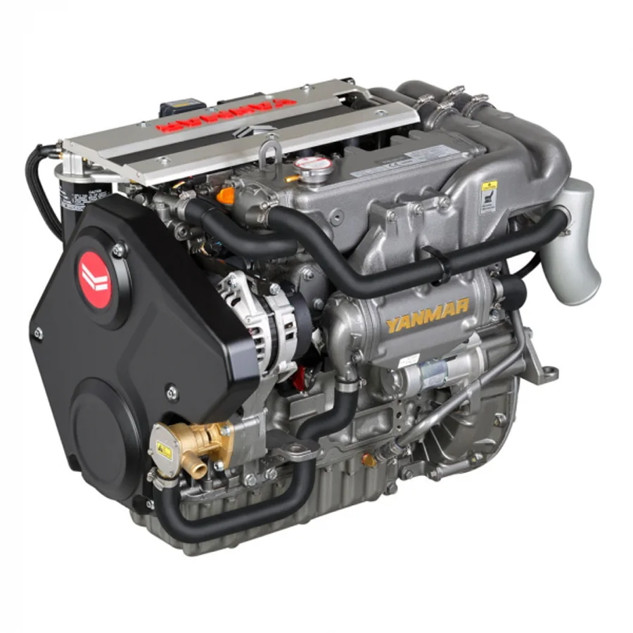 Судовой дизельный двигатель Yanmar 4JH57 мощностью 57 л.с. Бортовой двигатель