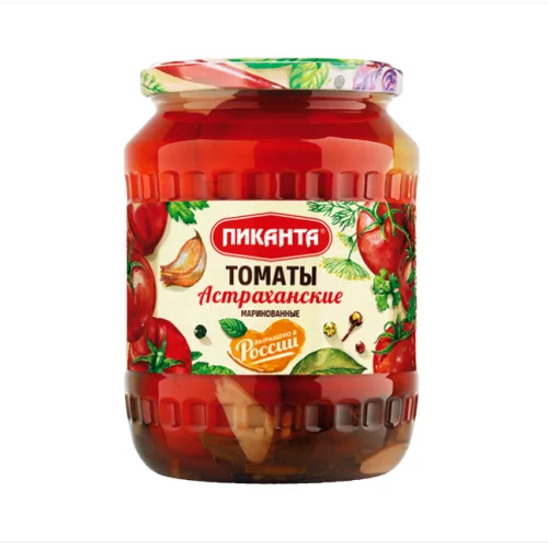 Astrakhan pickled tomatoes 670 gr. "Piquant"
