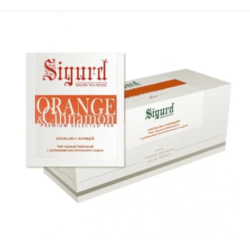Tea packaged on a kettle Sigurd "Orange with cinnamon"
