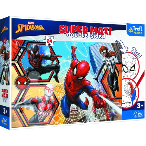 Spider-Man in Action SUPER MAXI Double-sided Puzzle Trefl 41006