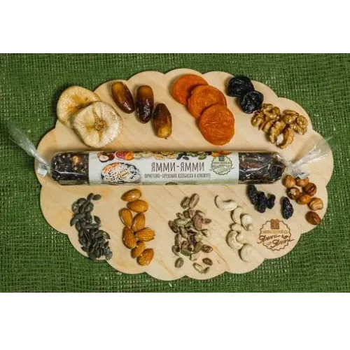 Fruit and nut sausage (transparent)
