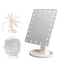 Зеркало настольное косметическое с LED подсветкой для макияжа 