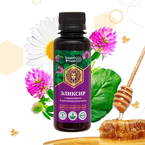 Herbal elixir with propolis and royal jelly "Antiparasitic"