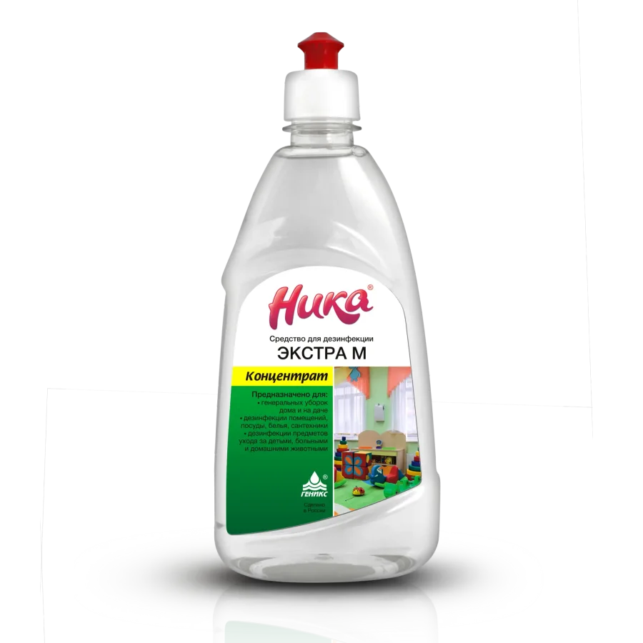 Disinfectant with the detergent effect "Nika-Extra M"