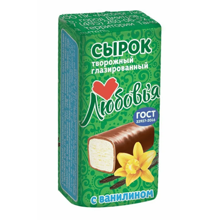 Lyubov's cheese with vanilla, 23%