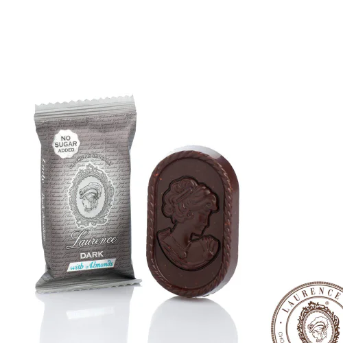 Конфеты шоколадные «Леди темный шоколад с миндалем» (без сахара/мальтитол) LAURENCE 1 кг 
