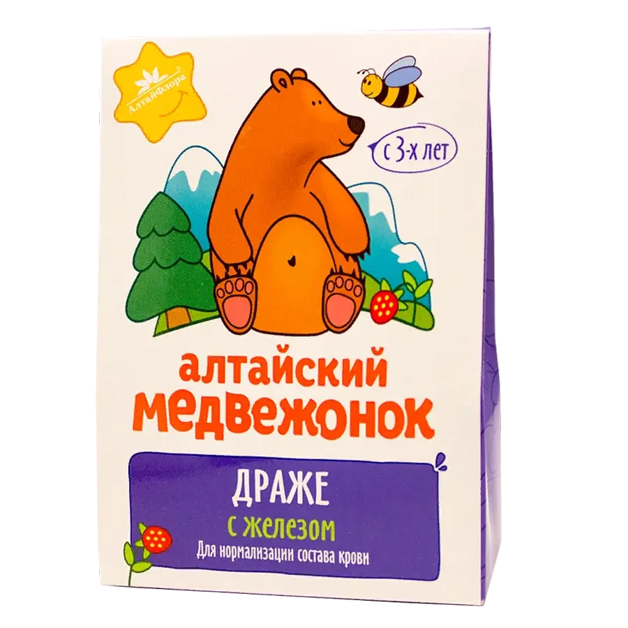Драже "Алтайский медвежонок" с железом / АлтайФлора