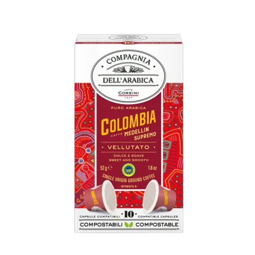 Кофе мол. в капс. сист. Nespresso CDA Puro Arabica Colombia Medellin Supremo 10х5,2 (52г) к/п.