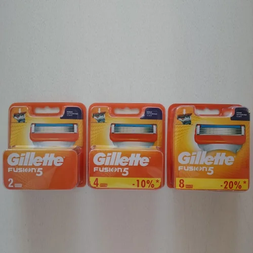 Replacement Gillette FUSION5 cassettes of high Premium quality!