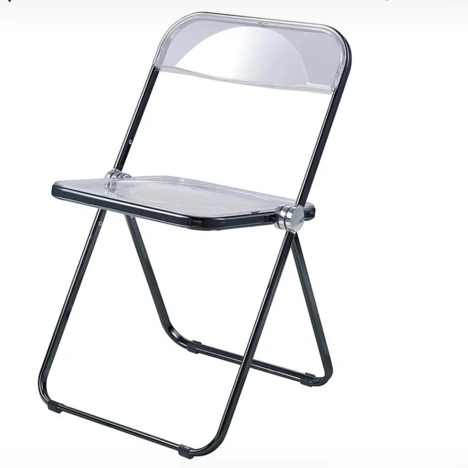  plastic folding stackable chairs with metal legs