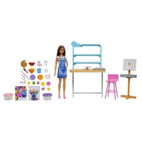 Create an Art Studio Set Barbie HCM85 