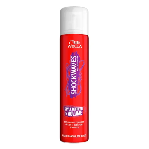 Dry shampoo shockwaves for instant increase in volume