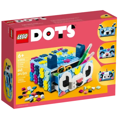 Конструктор LEGO DOTS Креативный ящик в виде животных 41805