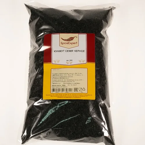 Кунжут семя черное 1000гр пакет SpicExpert