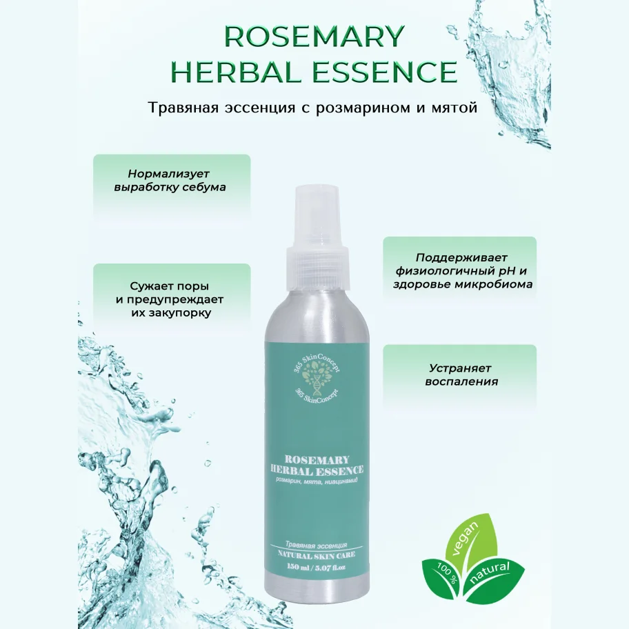 ROSEMARY HERBAL ESSENCE (Herbal essence with rosemary and mint)