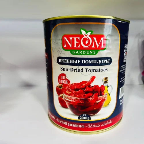 Sun-dried tomatoes in oil Neom Gardens 3000g/2200g w/b. x 4 pcs.