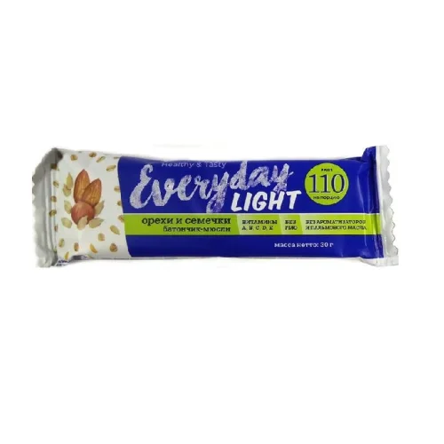 EVERYDAY light granola bar with seeds