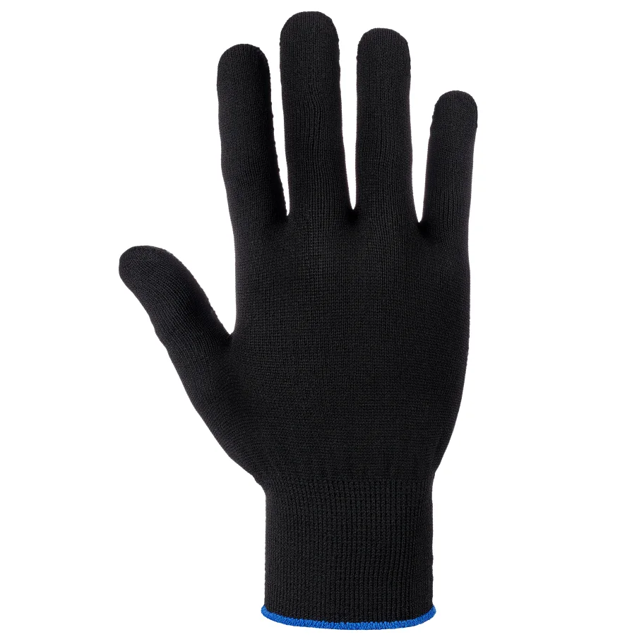 "Nylon gloves with PVC grade 15, , black, S-L, 10/500