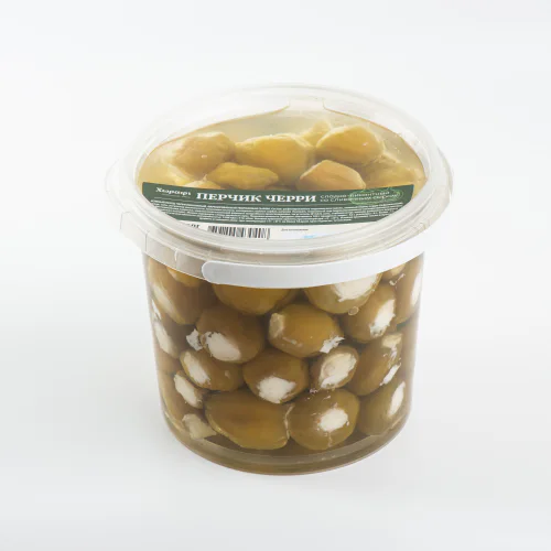 Green stuffed cherry peppers (spicy) 600 g