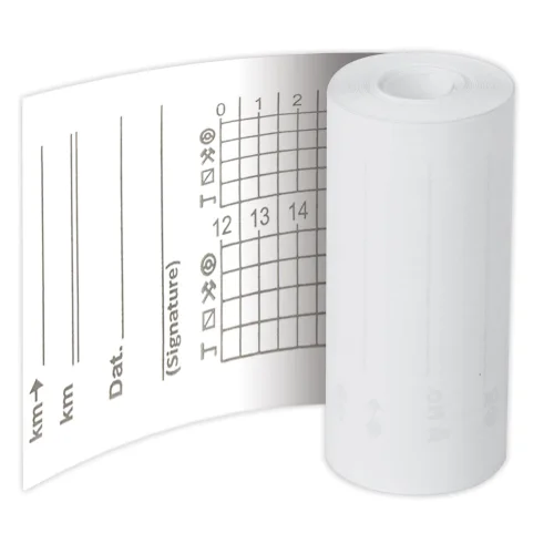 Rolls for tachograph, THERMAL PAPER, 57 mm (diameter 25 mm, length 8 m), SET of 270 pcs.