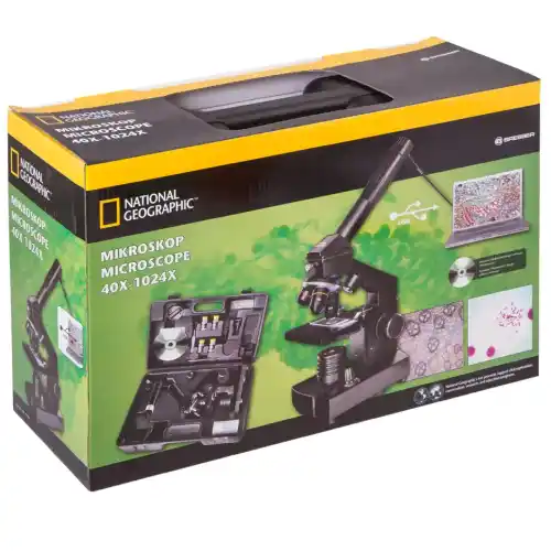 National Geographic Microscope 40X-640X, includes smartphone adapter