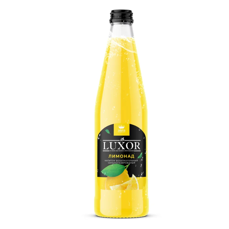 Безалкогольный напиток, лимонад, "Лимонад" LUXOR, стекло, 12 шт. по 0,5 л