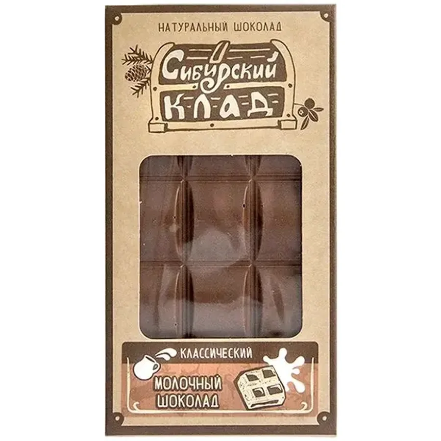 Шоколад молочный Классический 100 г Сибирский Клад