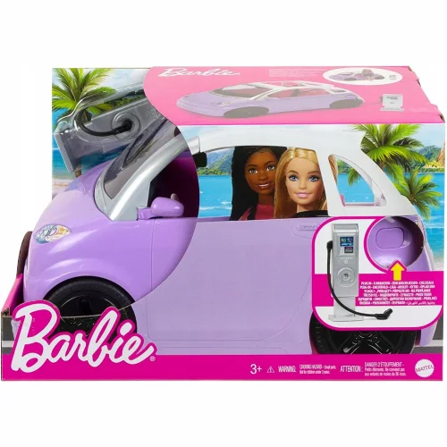 Electric Car with Charging Kit Barbie HJV36 