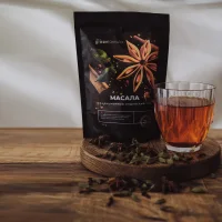 Masala tea (black spicy tea, Indian traditional drink with spices and spices, Masala TEA top quality), 100 grams