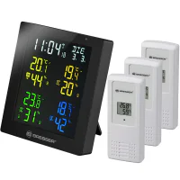 Weather Station Bresser Climatemp Hygro Quadro with three sensors