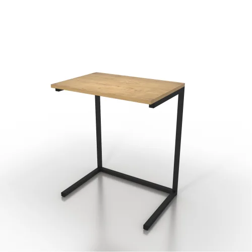 Side table RESIDENT 600x400x700, matt black/bunratty