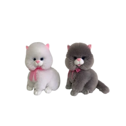 Soft toy Cat with a bow 25 cm