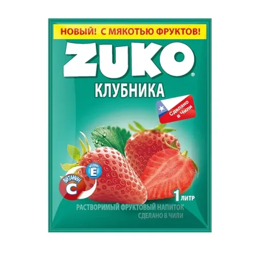 ZUKO drink with strawberry taste
