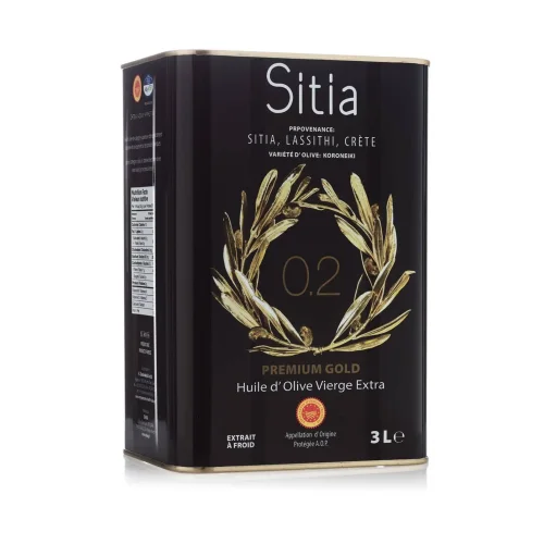 Olive oil E.V. acidity 0.2%, Sitia, 3L