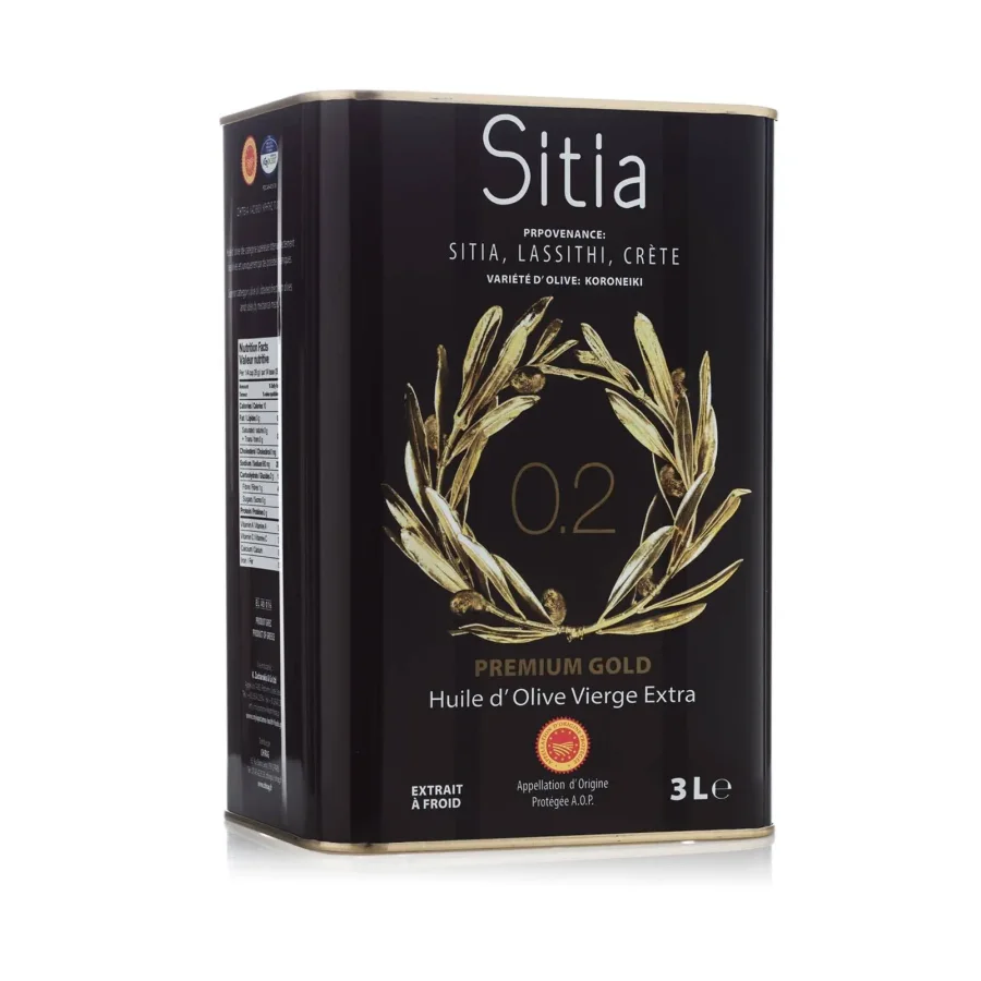 Масло оливковое  E.V.  кислотность 0,2%,  Sitia, 3л
