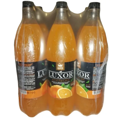 Газированный напиток LUXOR Апельсин, ПЭТ, 6 шт. по 1,5 л