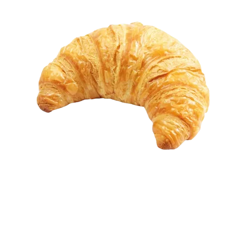 Croissant with cheese baked