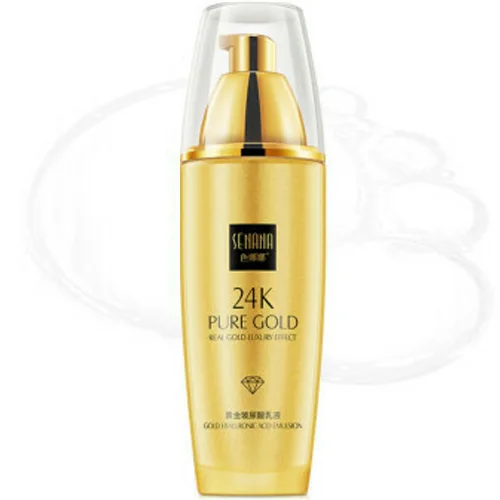 Facial emulsion with hyaluronic acid and gold 24K