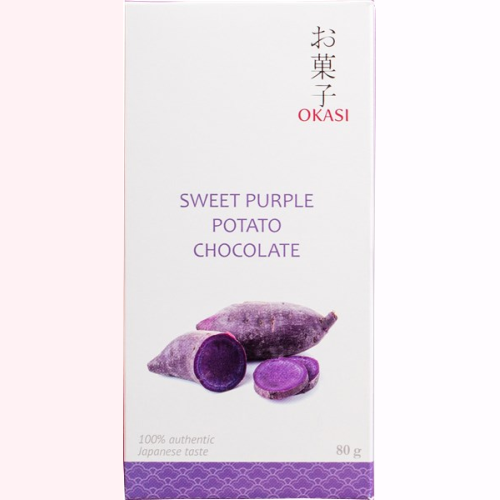 Шоколад お菓子 (Okasi) с бататом фиолетовым, плитка Россия/Япония