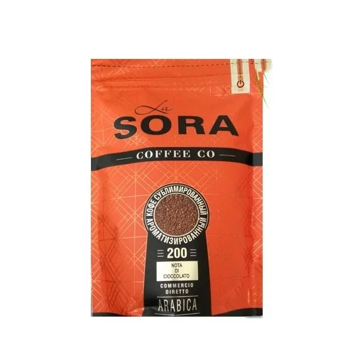 Instant coffee LA SORA, freeze-dried, 200g, zip package