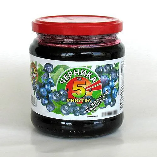 Jam 5 minutes of blueberries 550g