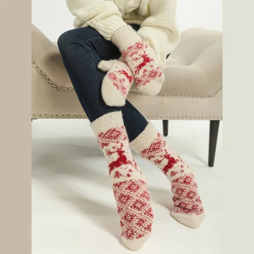 Woolen "Snow" socks