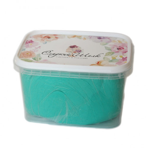 Mastic for cake turquoise