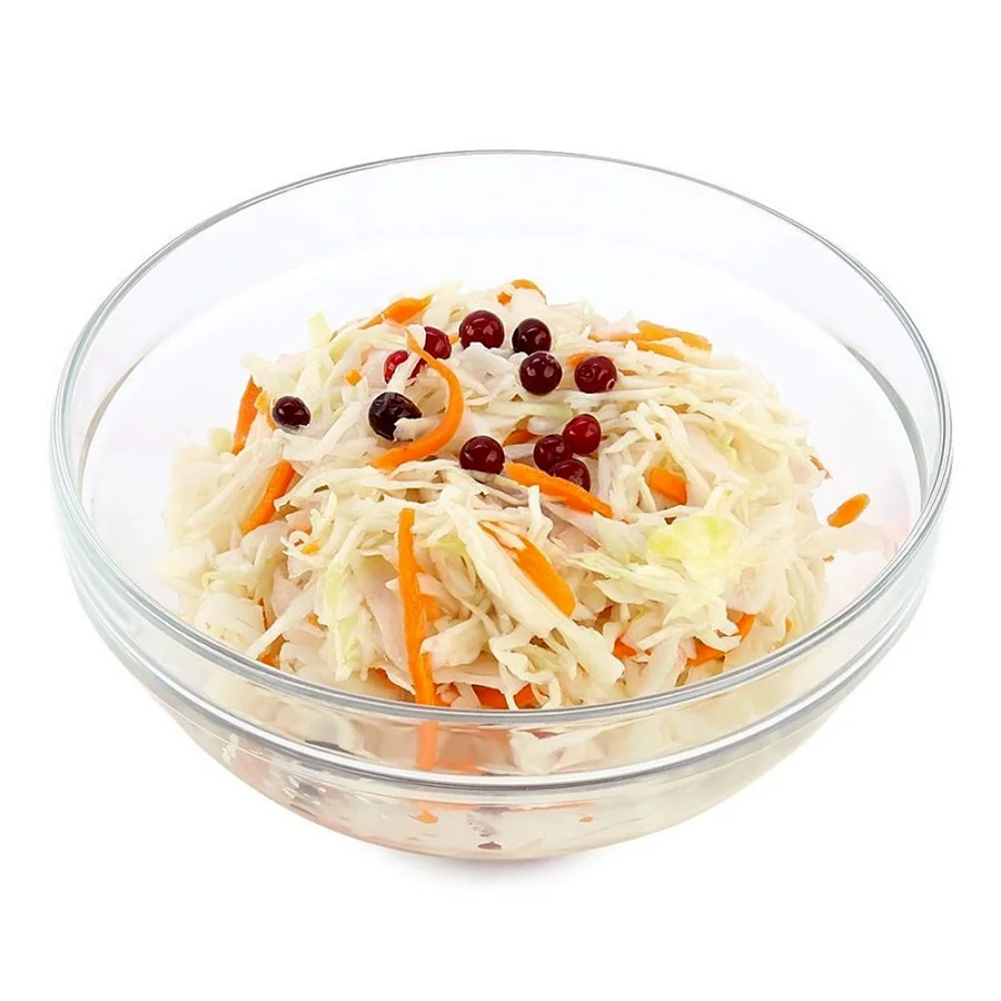Marinated cabbage with carrots and cranberries